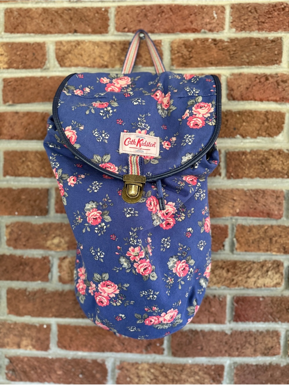 Cath Kidston Blue Floral Backpack